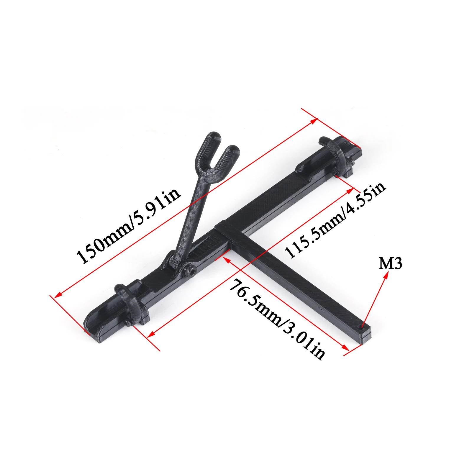 1/10 RC Simulation Bike Rack Mini Scale Bicycle Rear Rack Metal Bicycle Decorative for 1/8 1/10 RC Crawler TRX4 FCX10 SCX10
