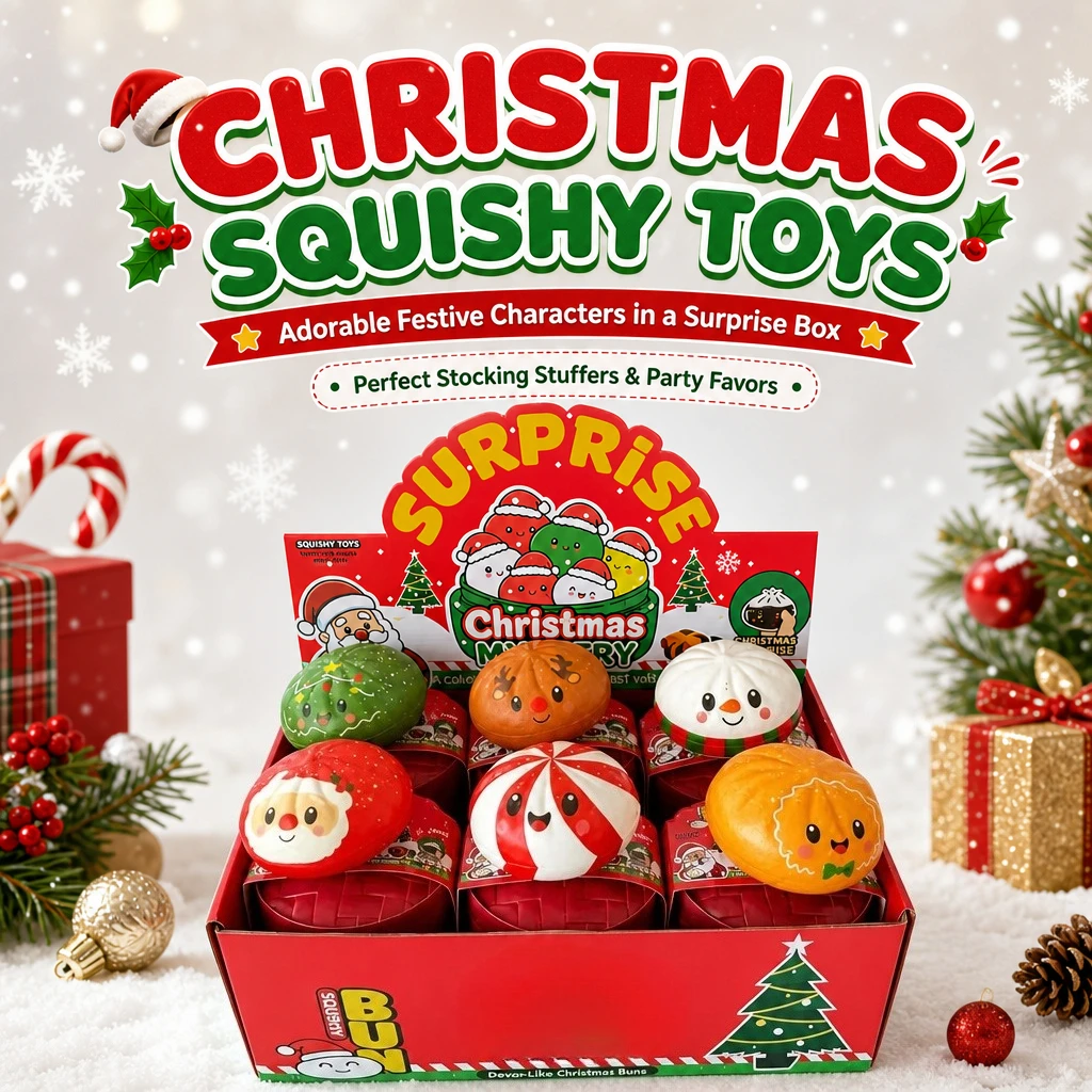 Christmas-themed Niannile children's Party gift pack, random color and style 2-piece set, children's Christmas stocking small gifts, holiday party gifts