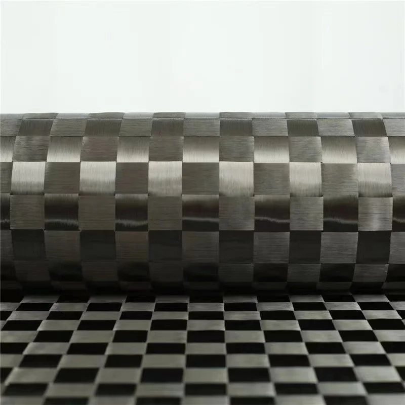 12K Spread Tow Carbon Fiber Fabric 18mmx18mm 88g Plaid Pattern Stretch Carbon Cloth Repair Use Ultra Thin 0.1mm 50x100cm