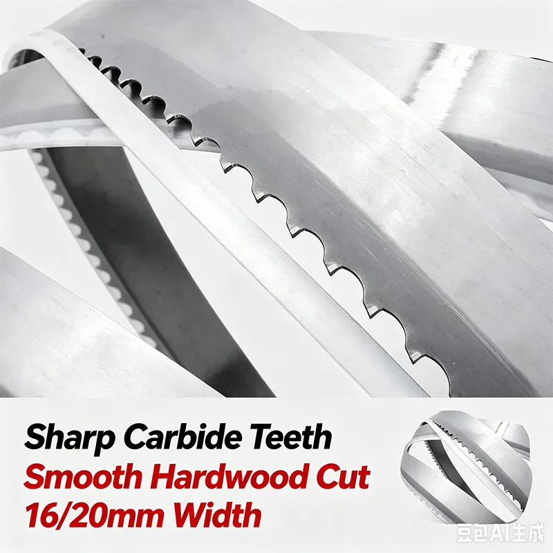 Custom Size Available! Dekoly Carbide Teeth Band Saw Blades 2240160.9mm High Carbon Steel for Horizontal Hardwood Cutting