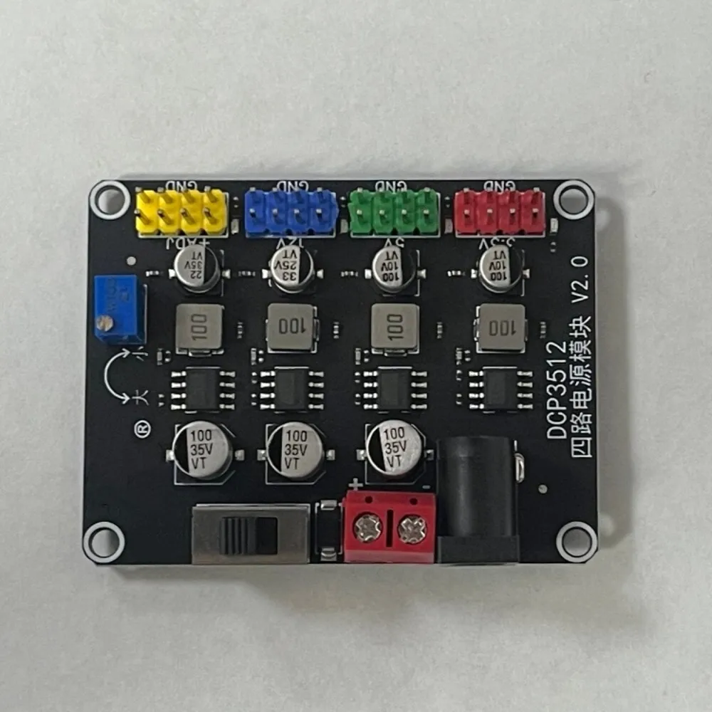 4-Channel Independent Power Module, Wide Voltage Input, for MCU/Servo/Sensor, Better than LM2596, MOQ: 3 Pcs