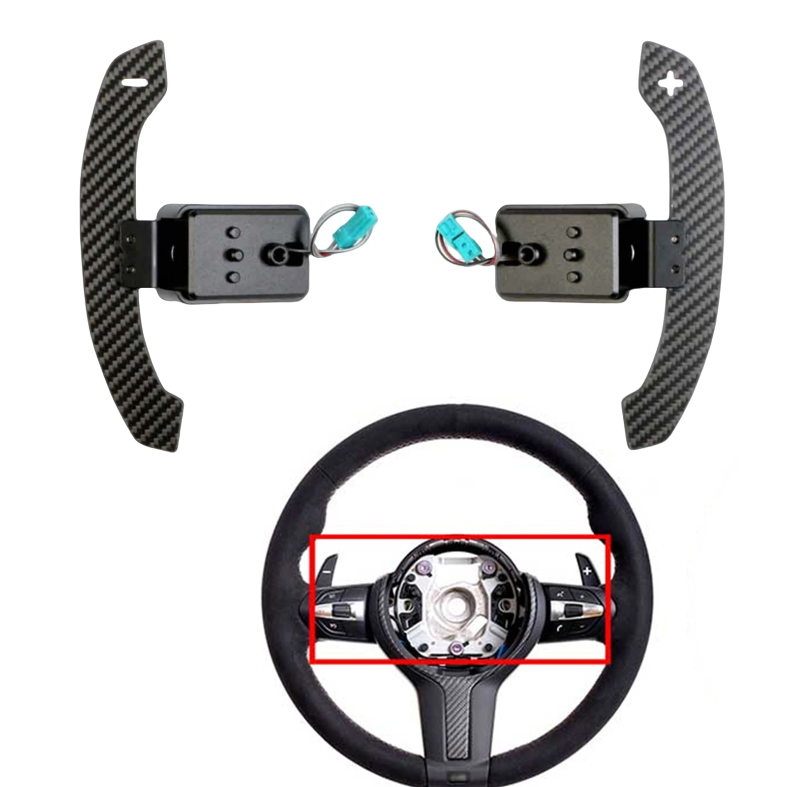 Steering Wheel Magnetic Paddle Shifter Extension For BMW F20 F21 F22 F23 F45 F30 F31 X1 F48 X4 F26 F87 M2 F15 X5