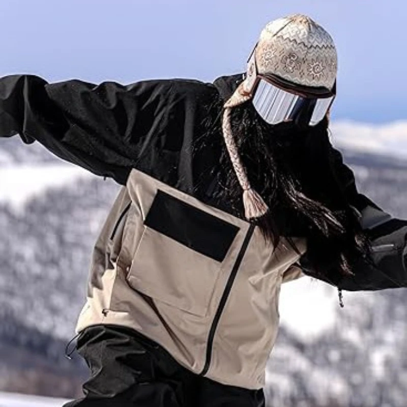 

2026 Men's Snowboarding Jacket Loose Ski Snow Coats Waterproof Insulated Unisex Winter Jacket Outdoor Warm Adult Skiing Coats