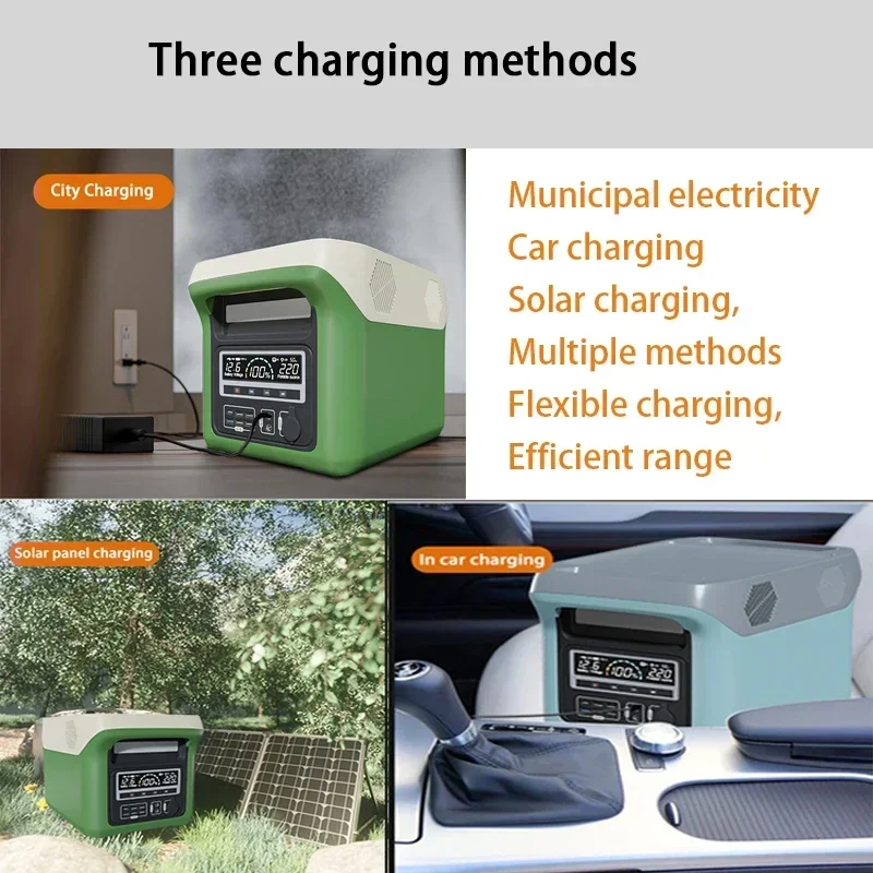 2023 New portable outdoor camping charging station 1500w-2000w emergency backup outdoor power outage battery mobile power supply