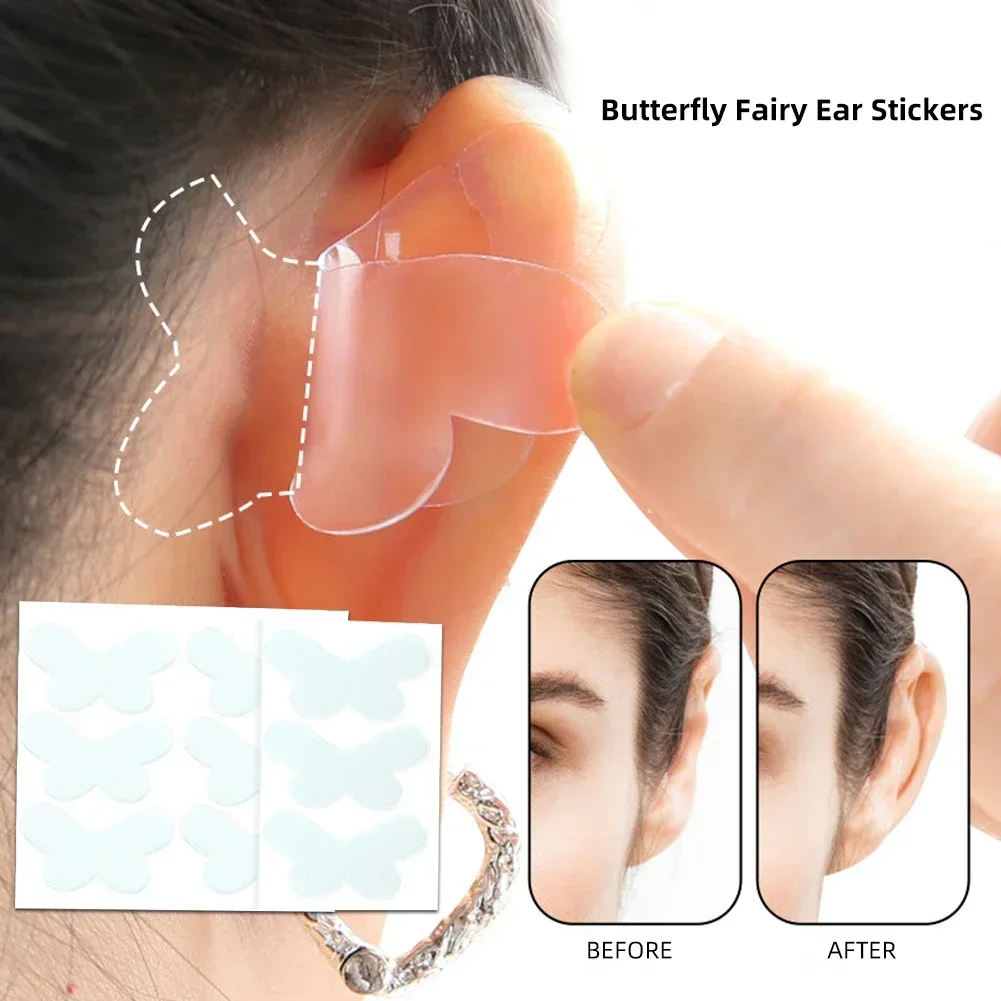 Butterfly-Shaped Elf Ear Stickers Corrector Correction Patch Silicone Patches Tape Cosmetics Ears Primer