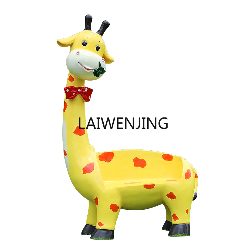 SGF large simulation animal fiberglass seat courtyard leisure stool creative ornament