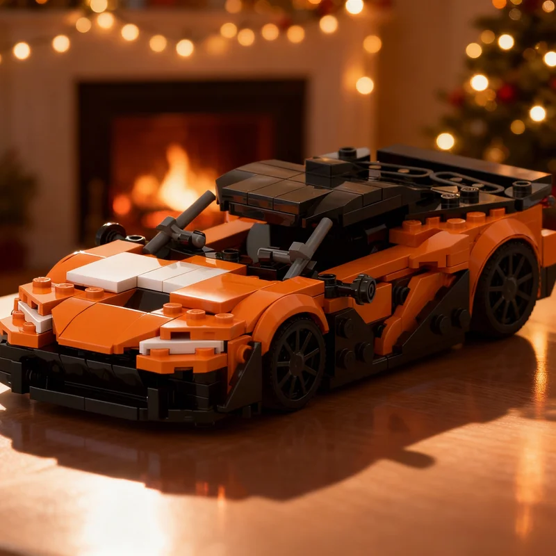 

308 деталей MOC City Champions McLaren: альтернативная модель конструктора, развивающая игрушка, идея для креативного подарка на Рождество