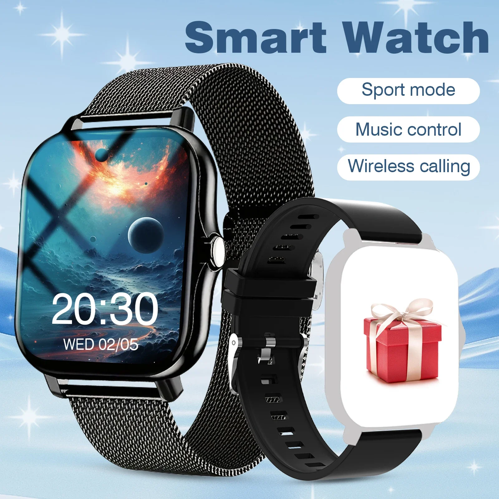 

New smart watch, call, message reminder, compatible with iPhone/android, smart sports watch suitable for men and women
