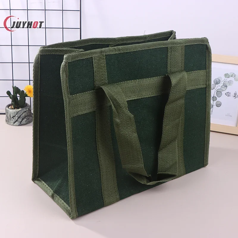 

1 шт., простая холщовая сумка для инструментов, высокопрочный органайзер для хранения инструментов, сумки для электрика, водонепроницаемые инструменты, перемещение сада