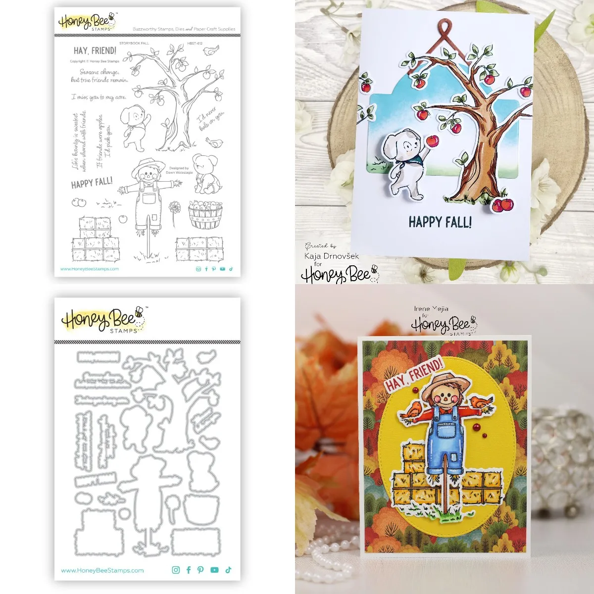 Pre-Order: Storybook Fall - Honey 2024 August Metal Cutting Dies Stamps For Scrapbook Diary Decoration Embossing Diy