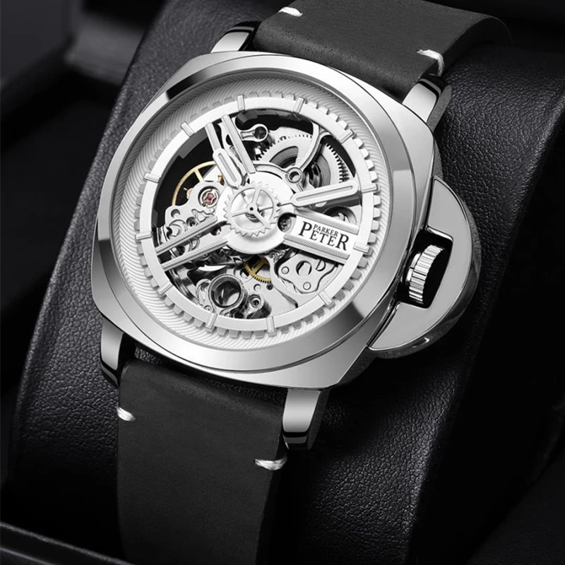 LEOCYLIN Top Brand Fashion Sports Automatic mechanical watch waterproof luminous For Men Male classic Relogio Masculino Clock