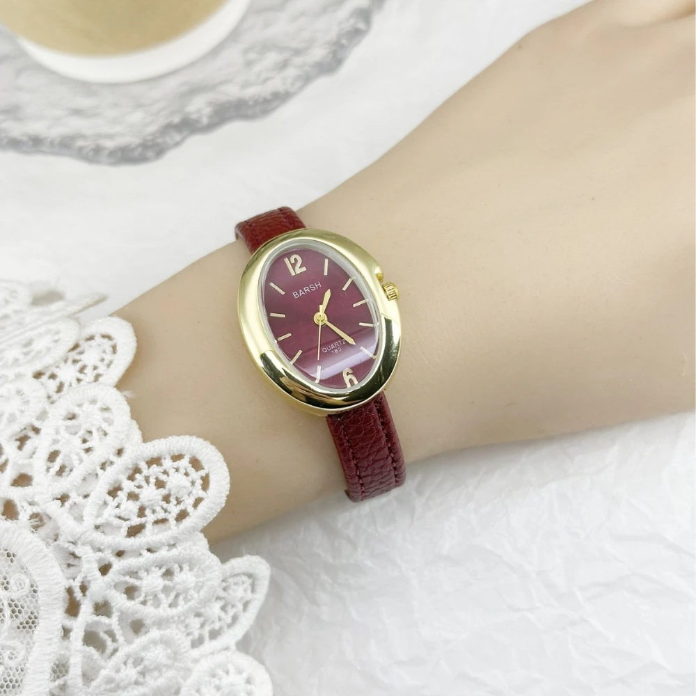 

Модные женские часы с циферблатом голубиного яйца, женские кварцевые часы, роскошные темпераментные наручные часы, подарочные часы, дропшиппинг, Reloj Mujer