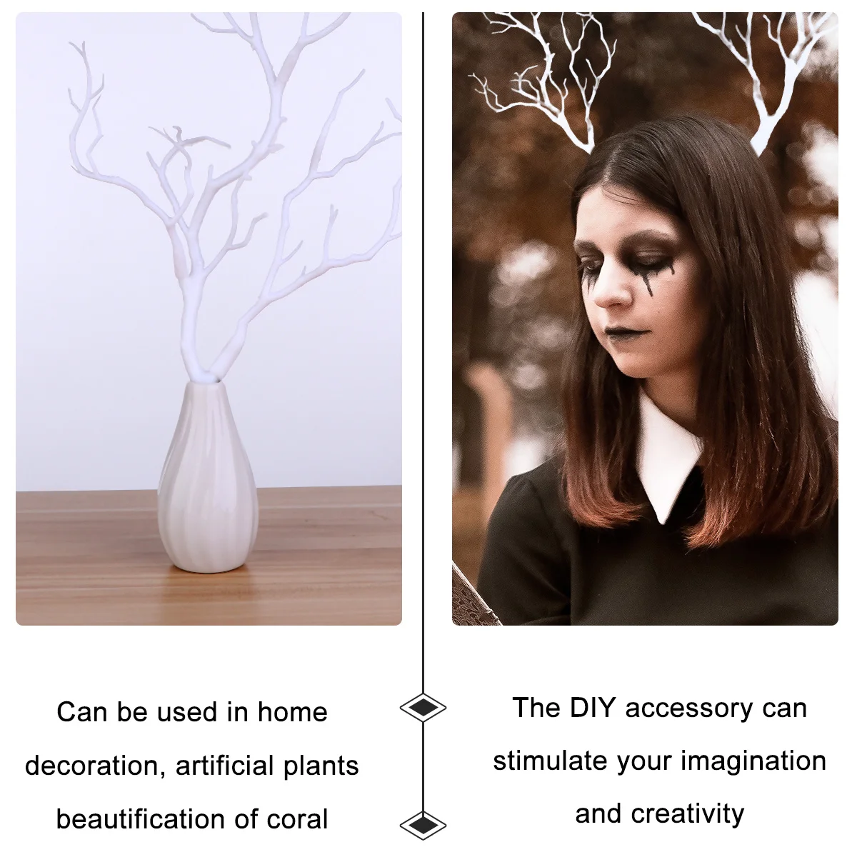 

Моделирование коралловой ветки DIY головной убор с рогами креативные аксессуары прочный для украшения дома искусственное растение ландшафтный дизайн рыбы