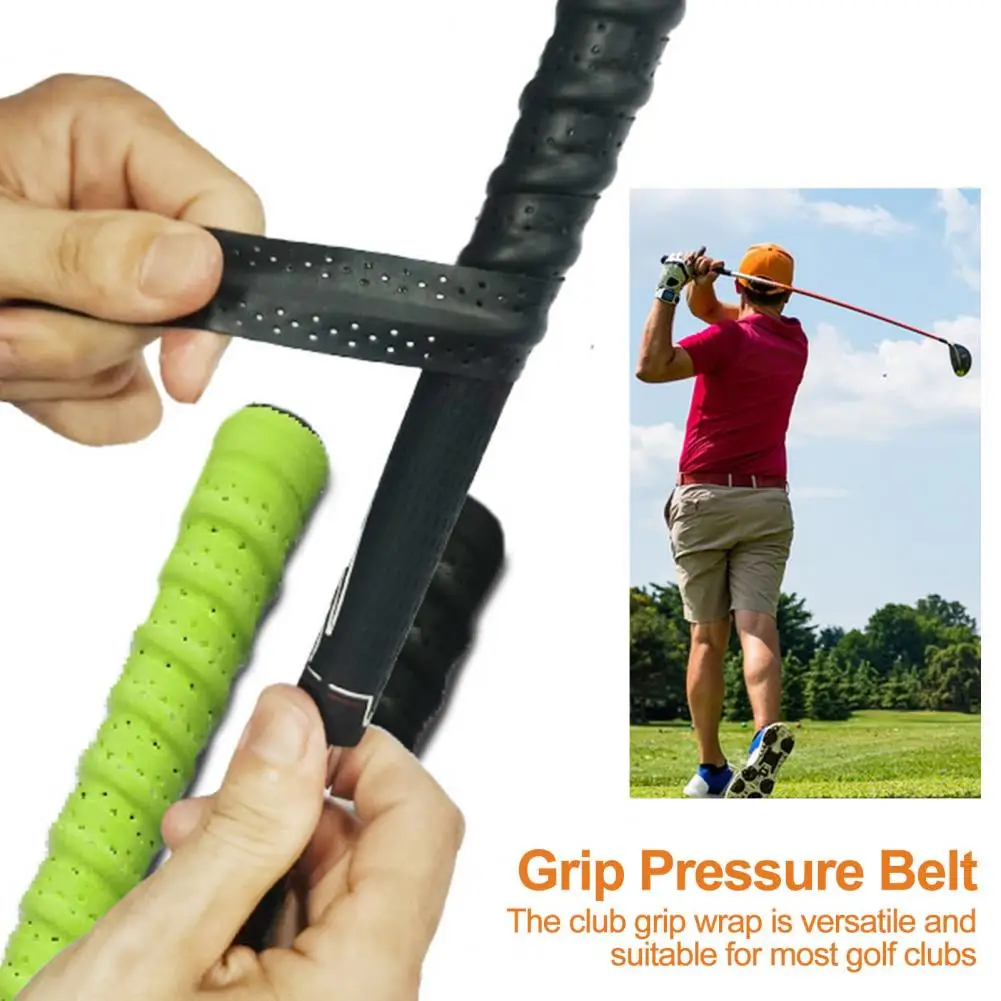 Golf Grip Wrapping Tape Sweat Absorbing Overgrip Tape Convenient Anti-Slip Solution Golf Club Grip Pressure Band Club Grip Strap