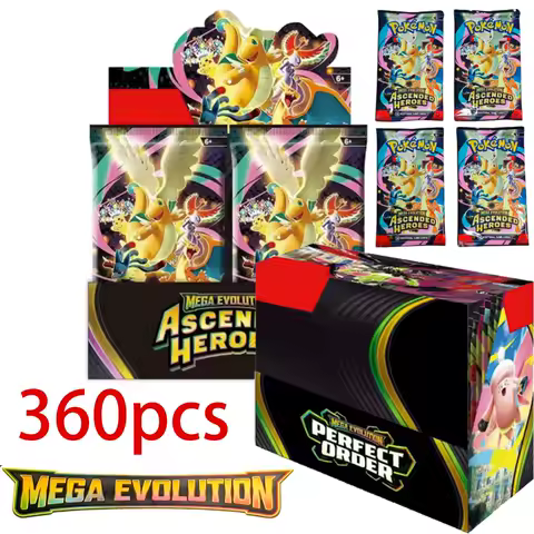 Pokemon TCG Booster Box Mega Evolution Ascended Heroes Phantasmal Flames English Version Rare Trading Cards for Collection Gift