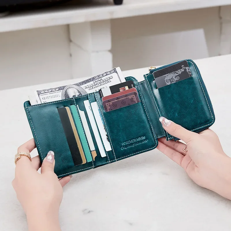 RFID Customized Wallets for Women Leather Personalised Wallet for Women Ladies Clutch Bag Purse Card Holder