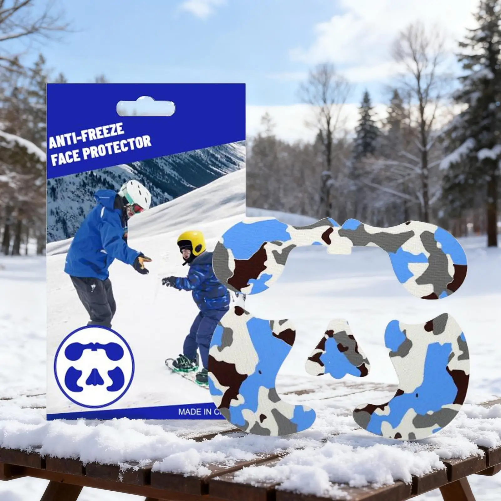 Ochraniacz na twarz do snowboardu, oddychający, chroniący przed zamarzaniem, ochrona przed zimnem, naklejki na twarz na zimę, do wędkowania pod lodem, wspinaczki.