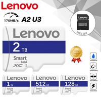 Lenovo UHS-I Micro TF SD Card 2TB 1TB A2 U3 Memory Card High Speed SD Card 128GB For Nintendo Switch Ps4 Ps5 Game Laptop