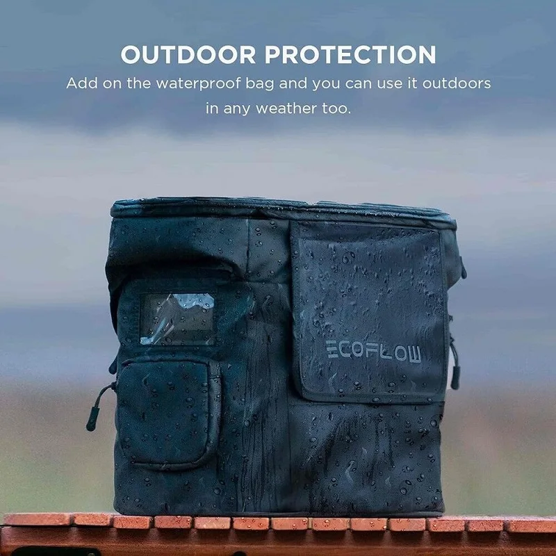 ECOFLOW-Bolsa de protección DELTA 2, bolsa impermeable, almacenamiento para fuente de alimentación portátil, funda Ecoflow Delta 2