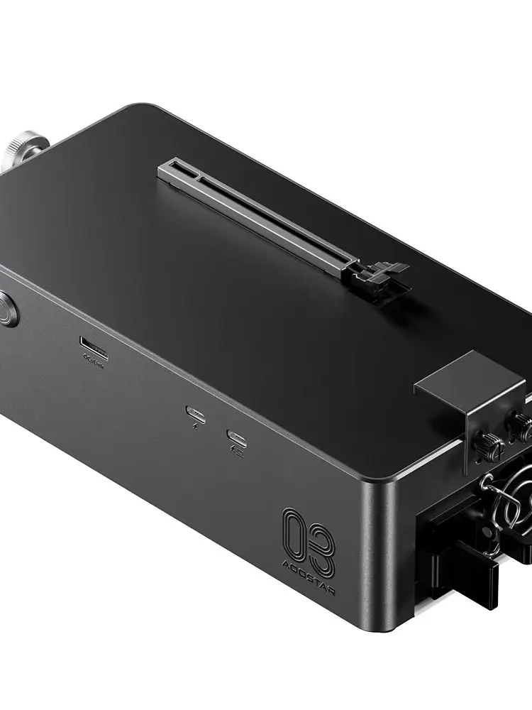 AOOSTAR AG03 Grafikkarten-Dock, Thunderbolt 5 + OCuLink PCIe 4.0 X4 Externe GPU-Dock, Eingebautes 800W Netzteil, bis zu 500W GPU-Leistungsabgabe, Unterstützt AMD & NVIDIA Grafikkarten