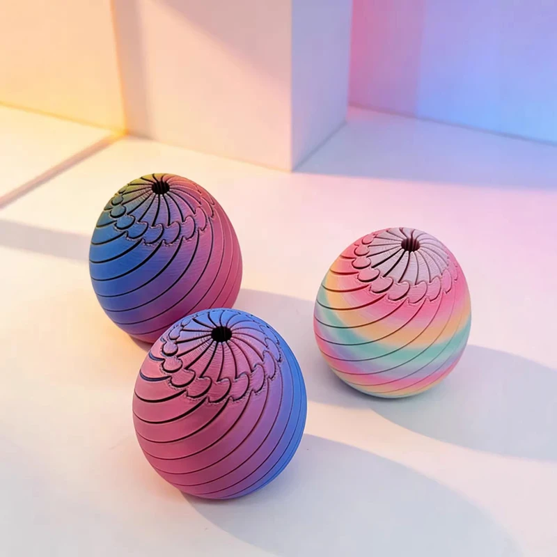 

3D-печатная игрушка-антистресс в виде скользкого яйца - Пасхальное яйцо-антистресс для детей, деформируемый шарик, подарок на день рождения