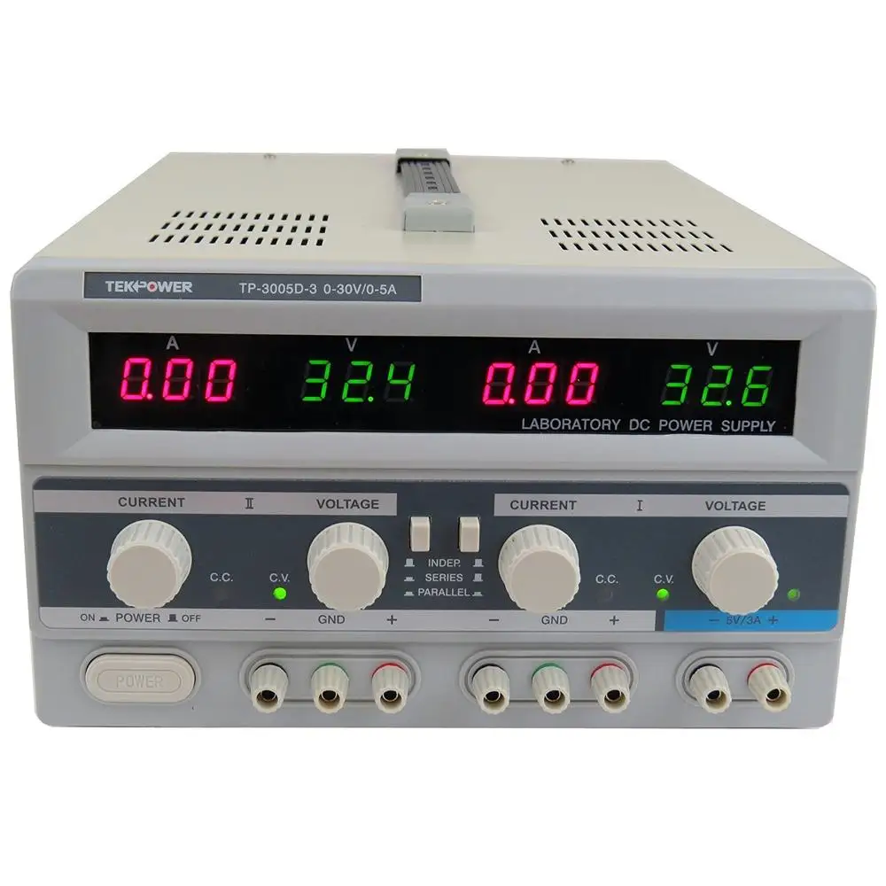 Triple Output Variable DC Power Supply 0-30V 0-5A Constant Voltage Current TP-3005D-3