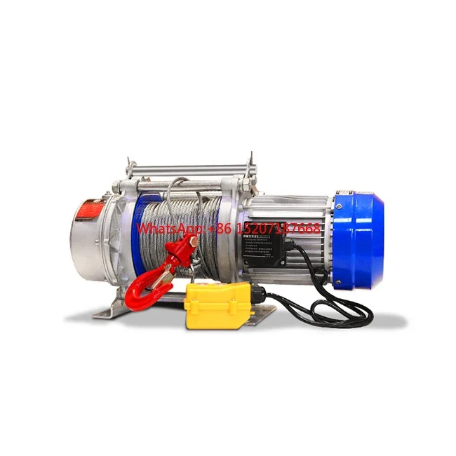 Mini electric winch hoist price 500kg 1000kg