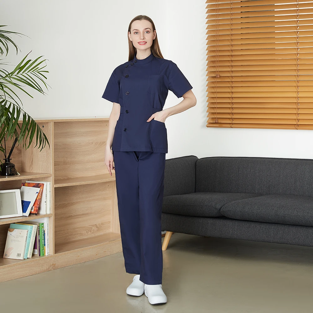 Uniforme de trabajo para el cuidado de mascotas para mujeres y hombres, conjuntos de bata de laboratorio, ropa de Spa, salón de belleza, traje de trabajo