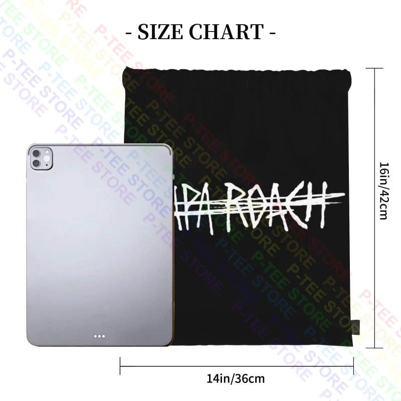 Papa Roach Hard Rock Band 90S Korn Drawstring Bags Gym Bag Newest Creative Eco Friendly School Sport Bag