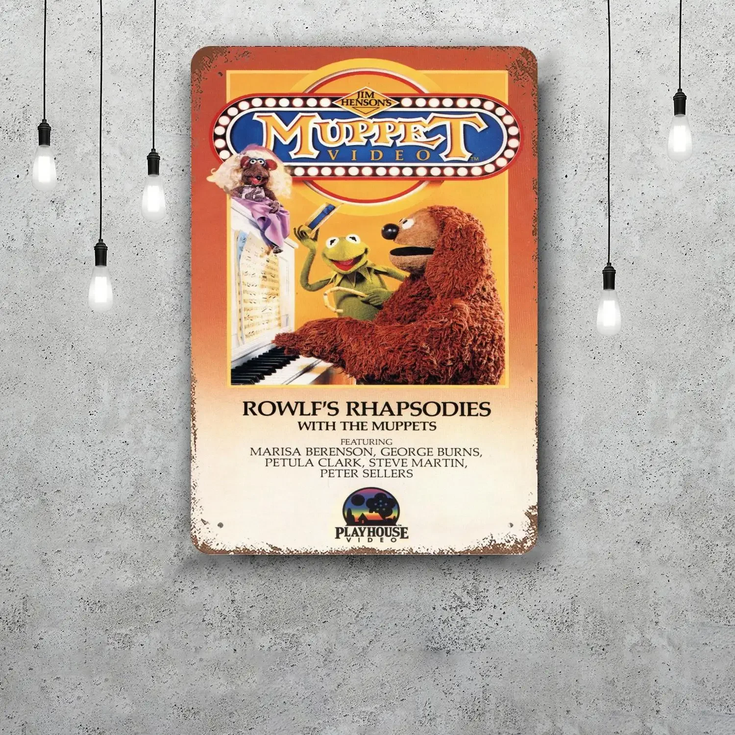 MINISO The Great Muppet كابر ديكور ملصق خمر تين تسجيل علامة معدنية لوحة الزخرفية لحانة بار كهف الجدار الديكور #3