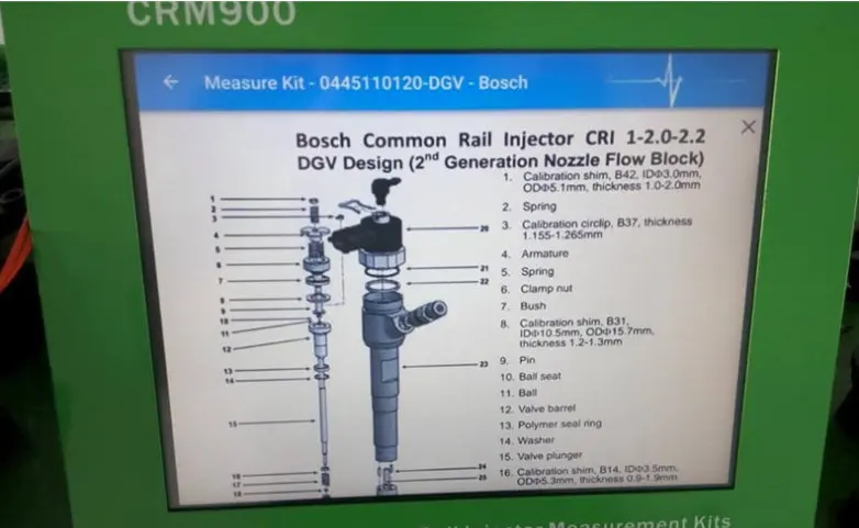 CR3-A / CRM900 /  Stage 3 Diesel Common Rail Injector Repair Tool / Common Rail Injector Measurement Tools Kit