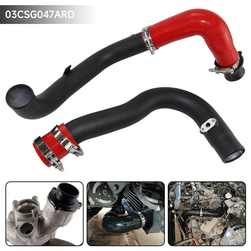 

Intercooler Charge Pipe Kit For Audi A3/S3 VW Golf GTI R MK7 Gen3 EA888 1.8T 2.0T TSI MQB Ransverse Type Engine Black