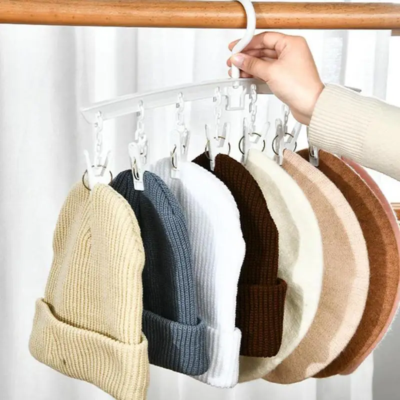 CapOrganizer Hanger 8 Baseball CapHolder Hat Organizer For Closet Sock Storage Caps Organizer Door Holder Display Sock Hook