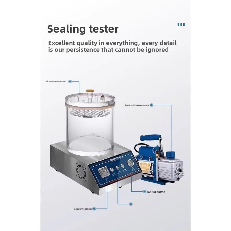 Vacuum tightness tester, bottle cap tube tank pressure tester