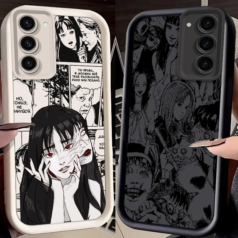 Tomie Kawakami Japanese Anime For Samsung Note 20 S24 S23 S22 S21 S20 Ultra Plus FE A25 A23 A22 A15 A31 5G Eye Ladder Back