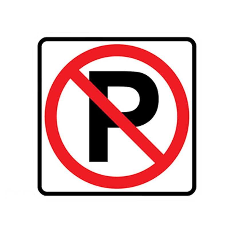 

K296# 10cm/17cm NO PARKING Stickers Warning Violation Towing Car Sign Car Sticker Waterproof Vinyl Decal