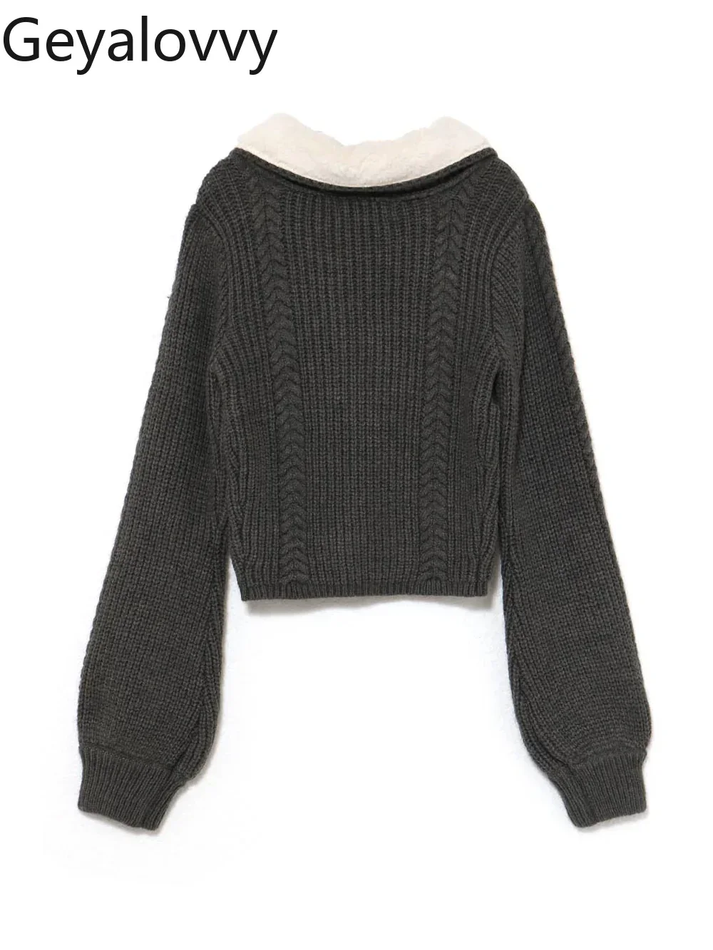 أزياء الخريف الشتاء إلكتروني التطريز محبوك بالأزرار معطف قصير للنساء 2025 جديد النمط الياباني سيدة سترة سترة #6