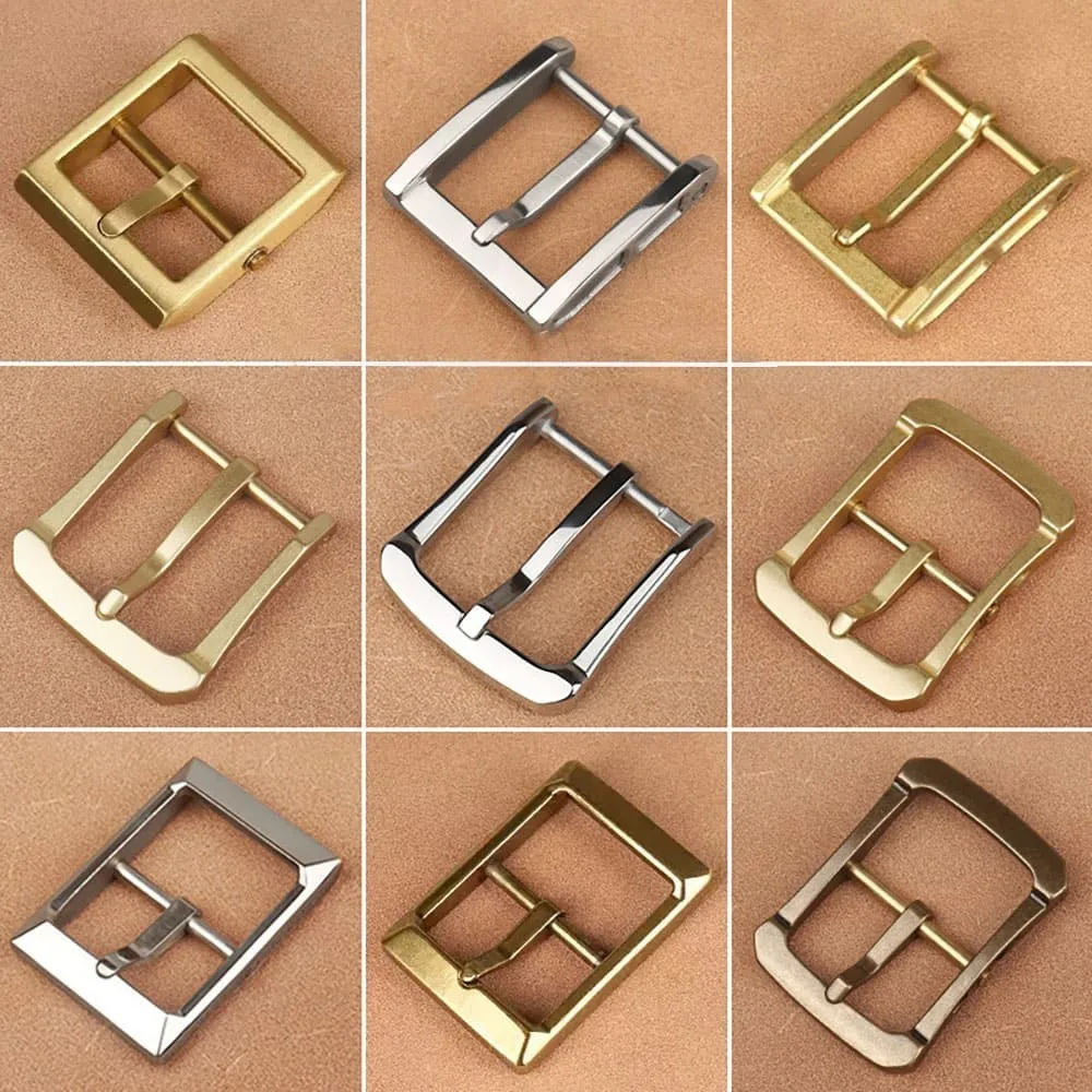 

Латунная пряжка для мужского кожаного ремня, пряжка из нержавеющей стали в винтажном стиле