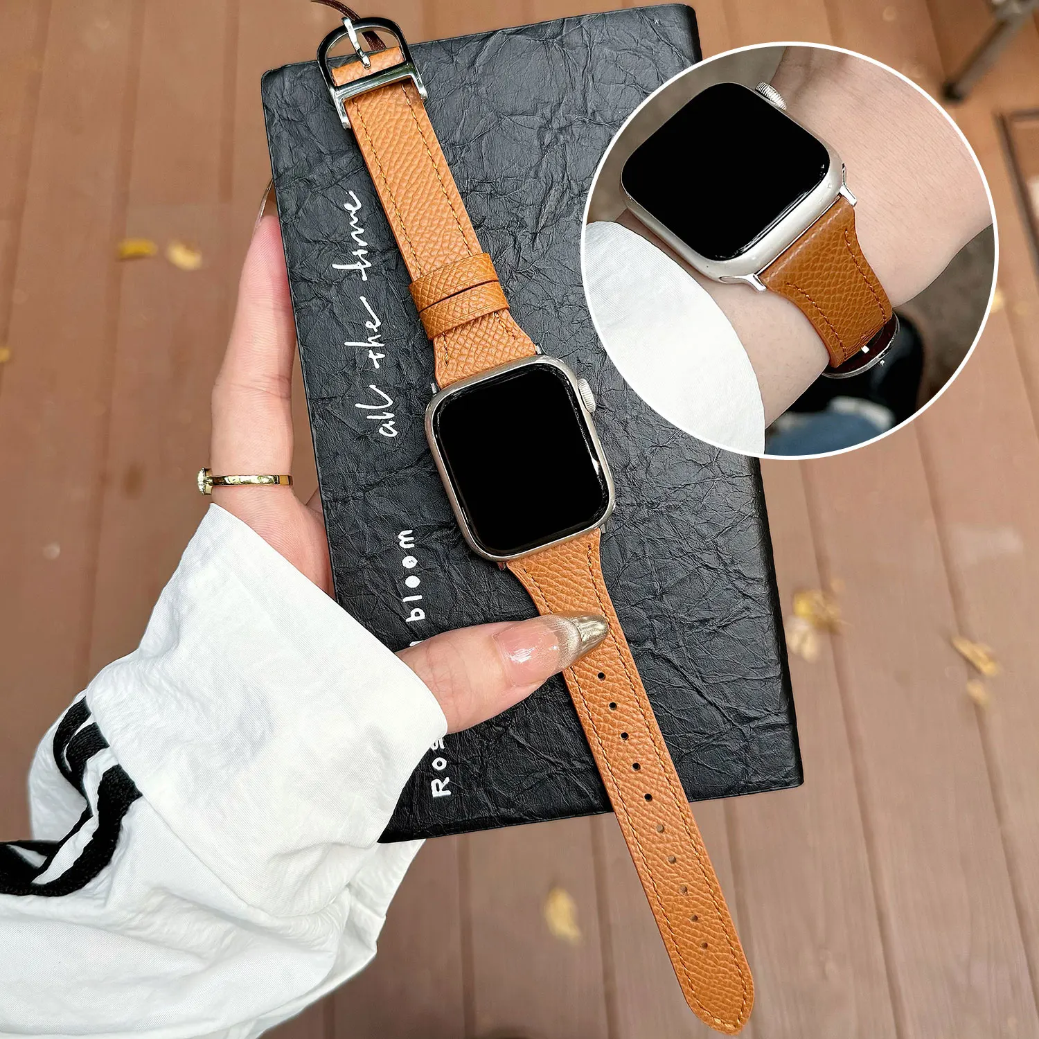 

Fashionable waist strap for Apple Watch 49 46 45 44 42 40 38mm Elegant women's strap for iwatch series ultra 987SE64