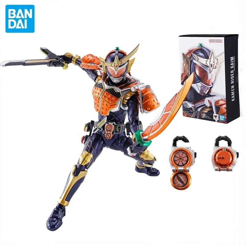 Bandai-Original SHF Kamen Rider Gaim ORANGE figura de ação, modelo de brinquedos Anime, ornamentos colecionáveis para meninos, presentes para crianças, em estoque