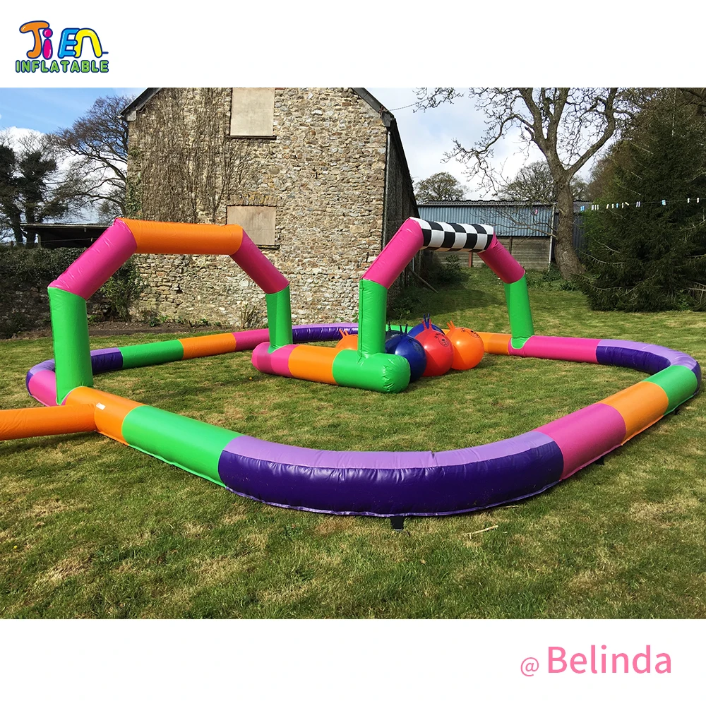 

10x6x2mh &12x7x2.5mh Inflatable Go Kart Race Track Inflatable Speedway Race Track For Kids