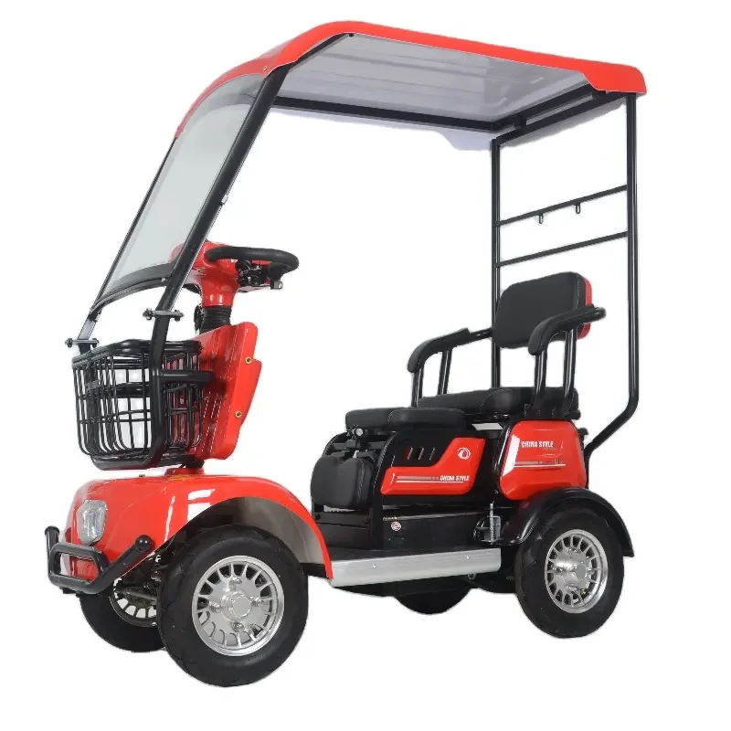 Wholesale Q2 Electric Four-wheeled Scooter Home Pick-up And Drop-off Children With Shed Battery Car, Elderly Elderly Sightseeing