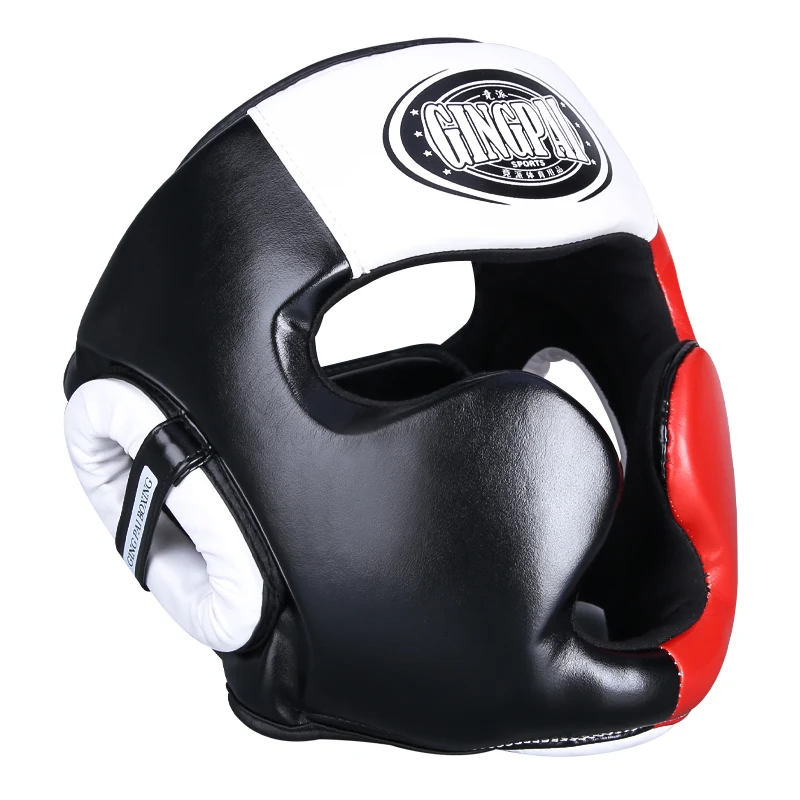 Full-Covered Thickened Boxing Helmet Men Women Adult Karate Muay Thai Training Head Protector Gym Equipment Taekwondo Head Guard