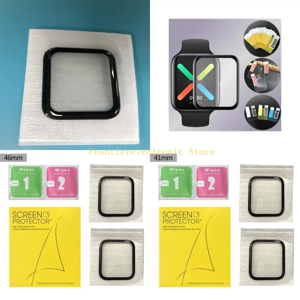 G8DB 2pcs 3D Full Screen Protector Film for Watch 41mm 46mm for Smart Watch Screen for Protection
