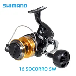 2016 Original SHIMANO SOCORRO SW Spinning Fishing Reel 5000 6000 8000 10000 Big Sea Fishing Reel 4+1BB Saltwater Trolling