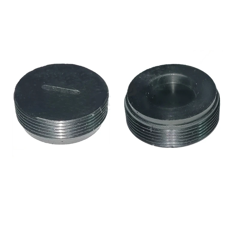 10Pcs 카본 브러시 홀더 캡 모터 브러시 커버 플라스틱 피팅 스레드 검정 24mm 외경 8.5mm 두께