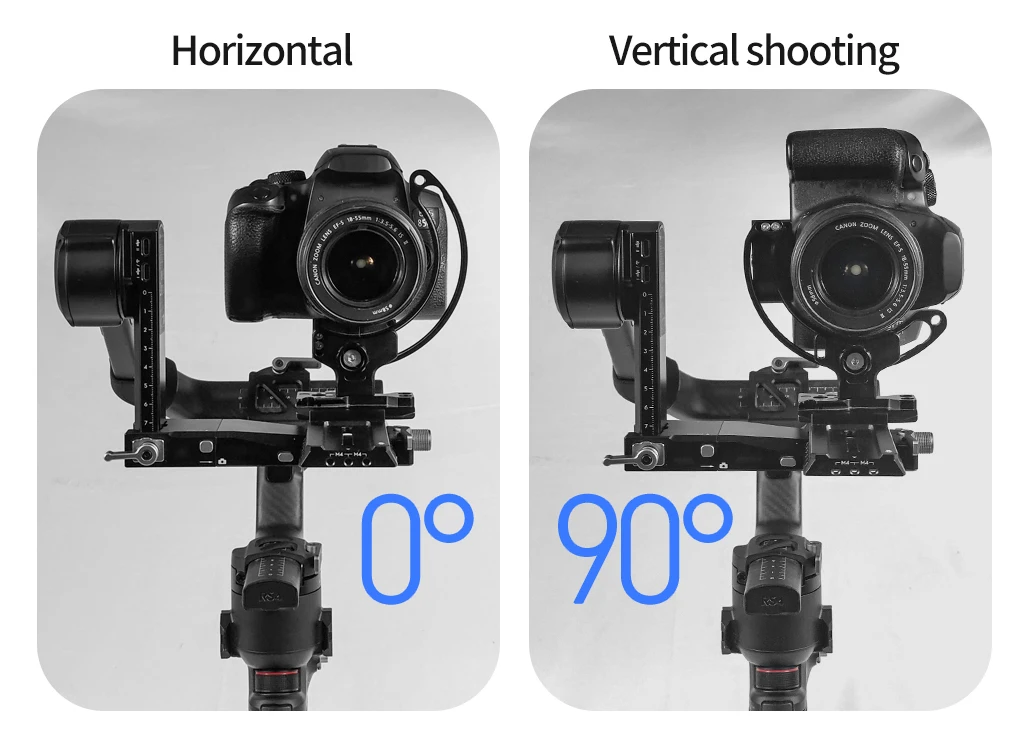 Neue DSLR Kamera Objektiv Unterstützung Halterung Halbrunden Ring Horizontale Vertikale Schnell Schalter Halterung für Canon Nikon Stativ Stabilisator – Detail 14