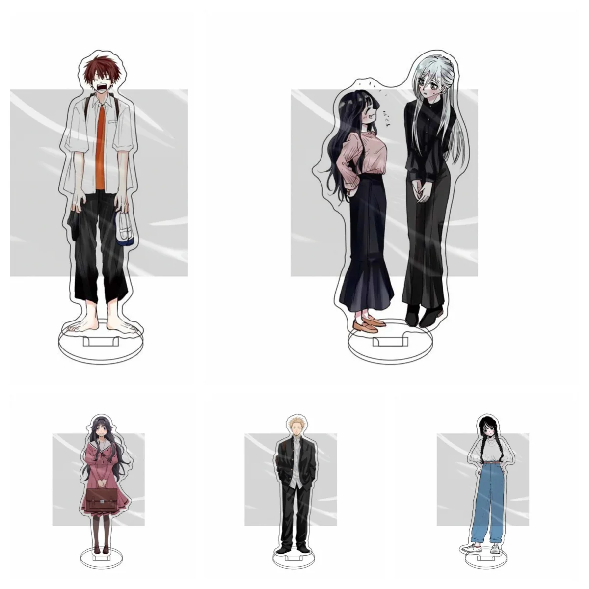 15CM Anime la fleur parfumée fleurs avec dignité support acrylique modèle Cosplay personnages ornement accessoires marchandises de noël