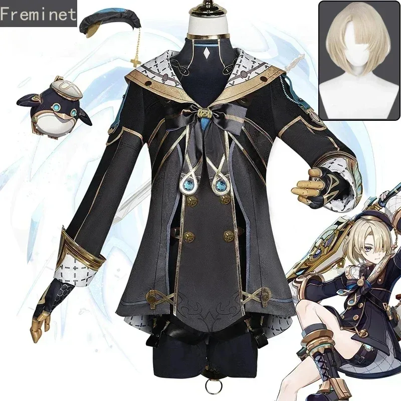 

Freminet Cosplay Costume Game Genshin Impact Freminet Cosplay Costume Wig Genshin Impact Halloween Party Clothing for Men