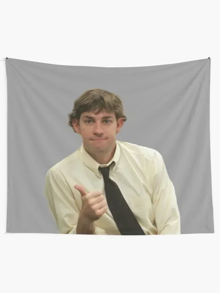 Jim halpert Thumbs Up Tapestry Bedroom Decor Aesthetic Home And Comfort Decor Tapestry